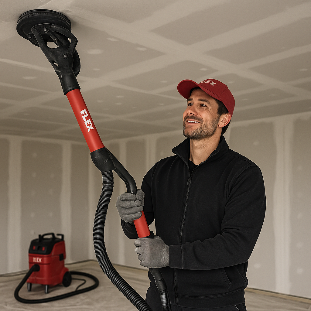 Flex Schleifer im Einsatz